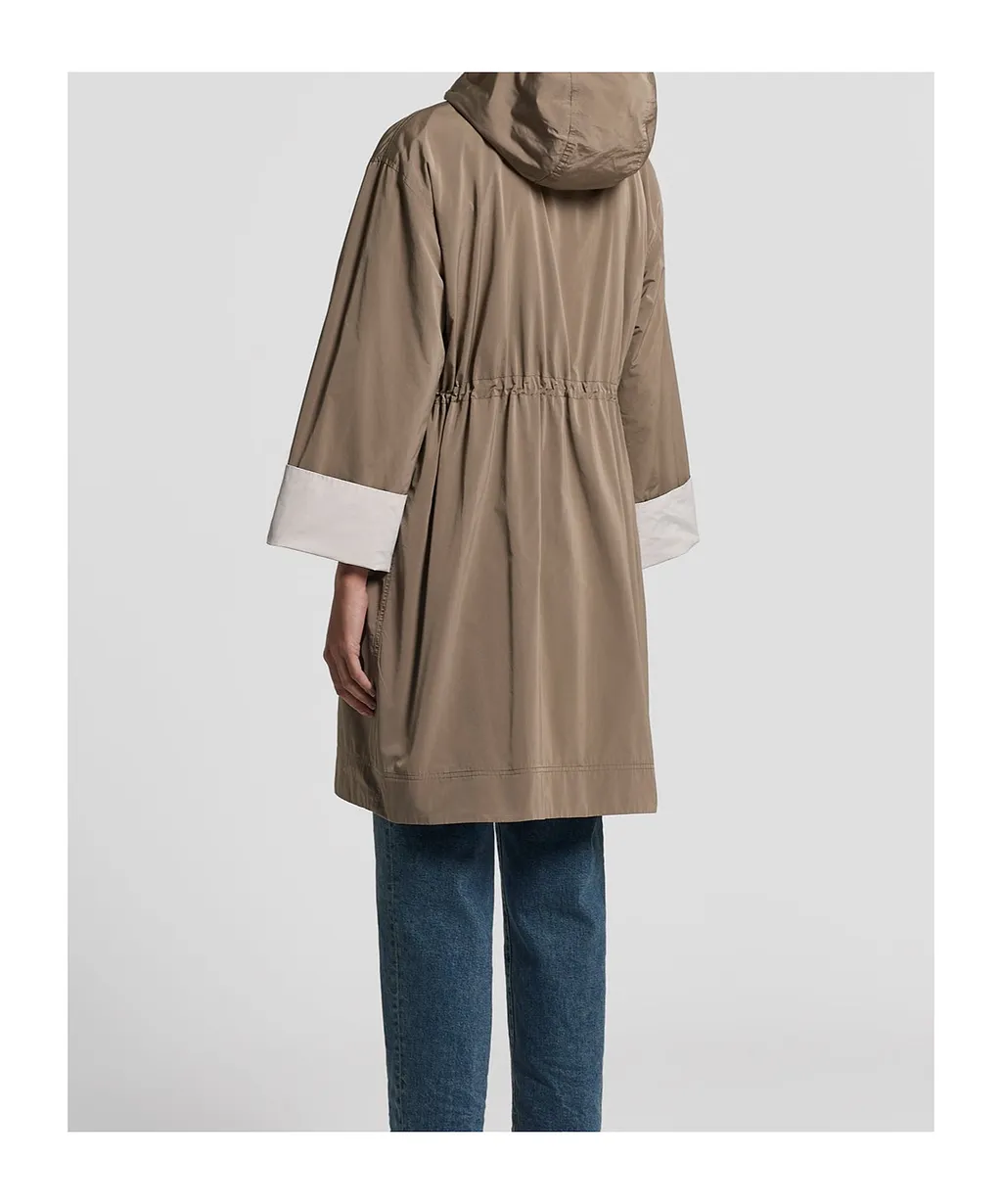 Peserico Drawstring Hooded Coat