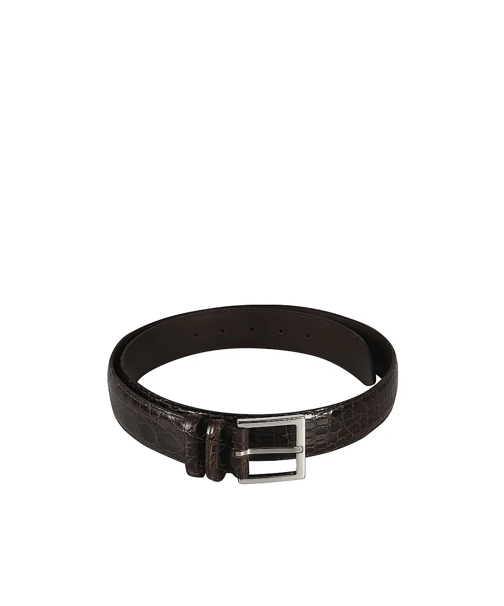 Orciani Cocco Fianco Lucido Classic Embossed Belt