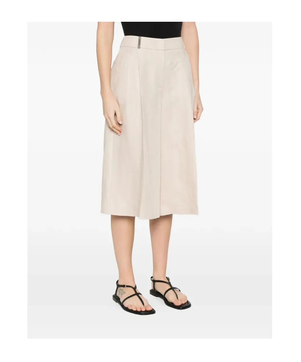 Front-Pleat Shorts