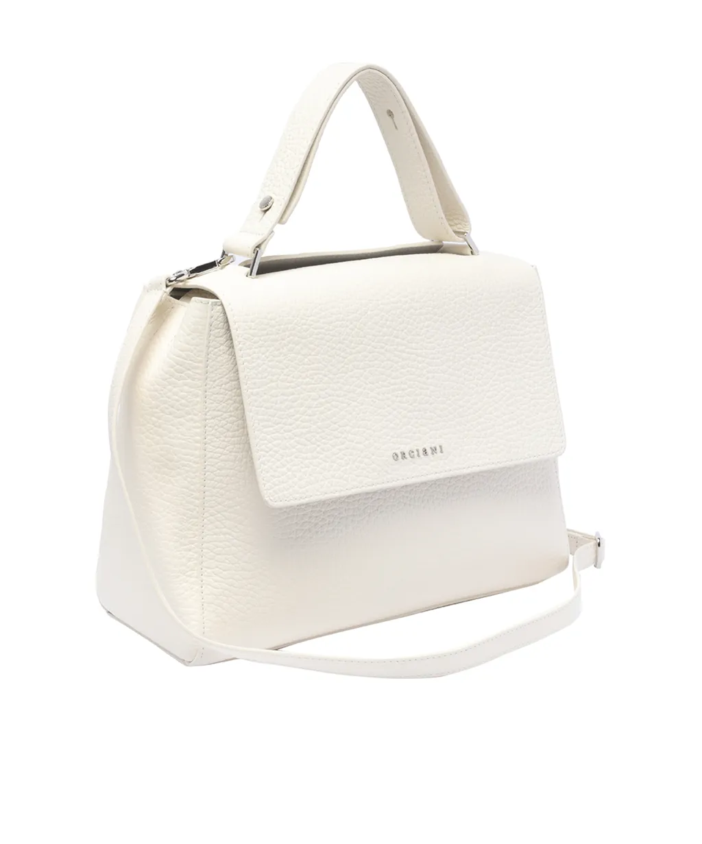 Orciani Sveva Logo Lettering Medium Shoulder Bag