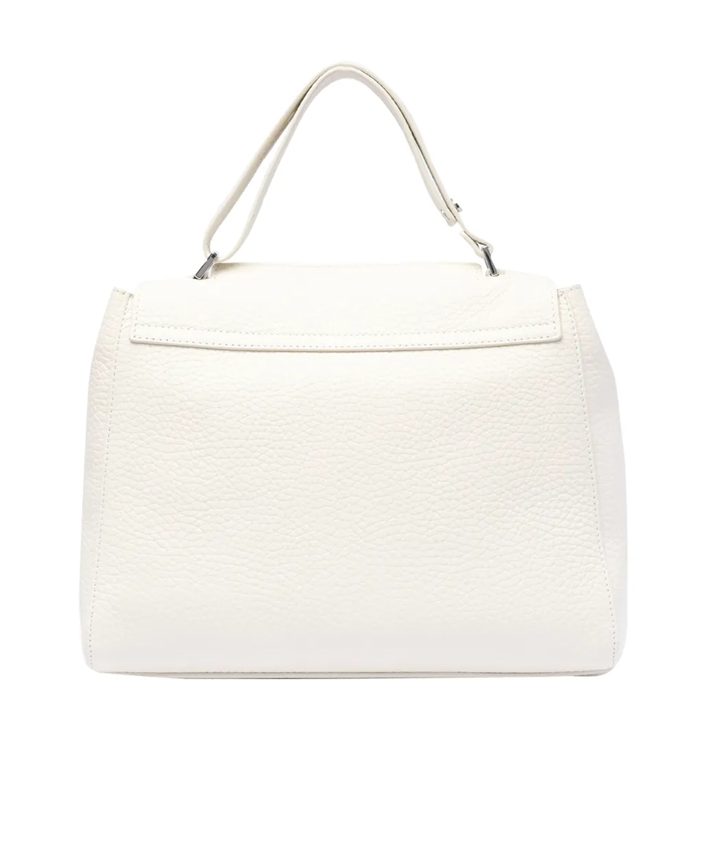 Orciani Sveva Logo Lettering Medium Shoulder Bag