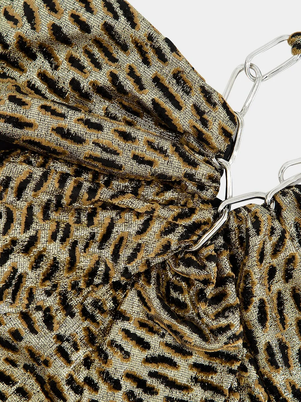 Paco Rabanne Animal Print Sleeveless Gown