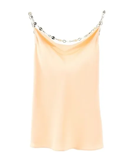 Rabanne Chain Strap Draped Top