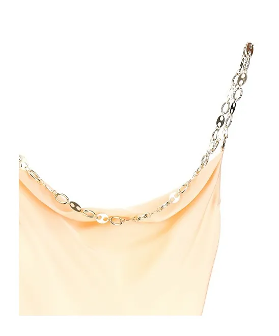 Rabanne Chain Strap Draped Top