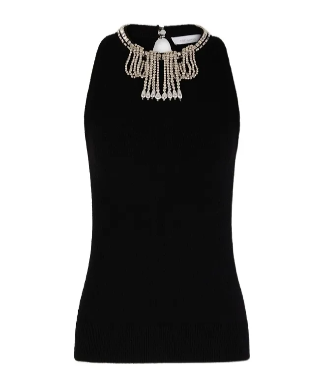 Rabanne Embellished Sleeveless Top