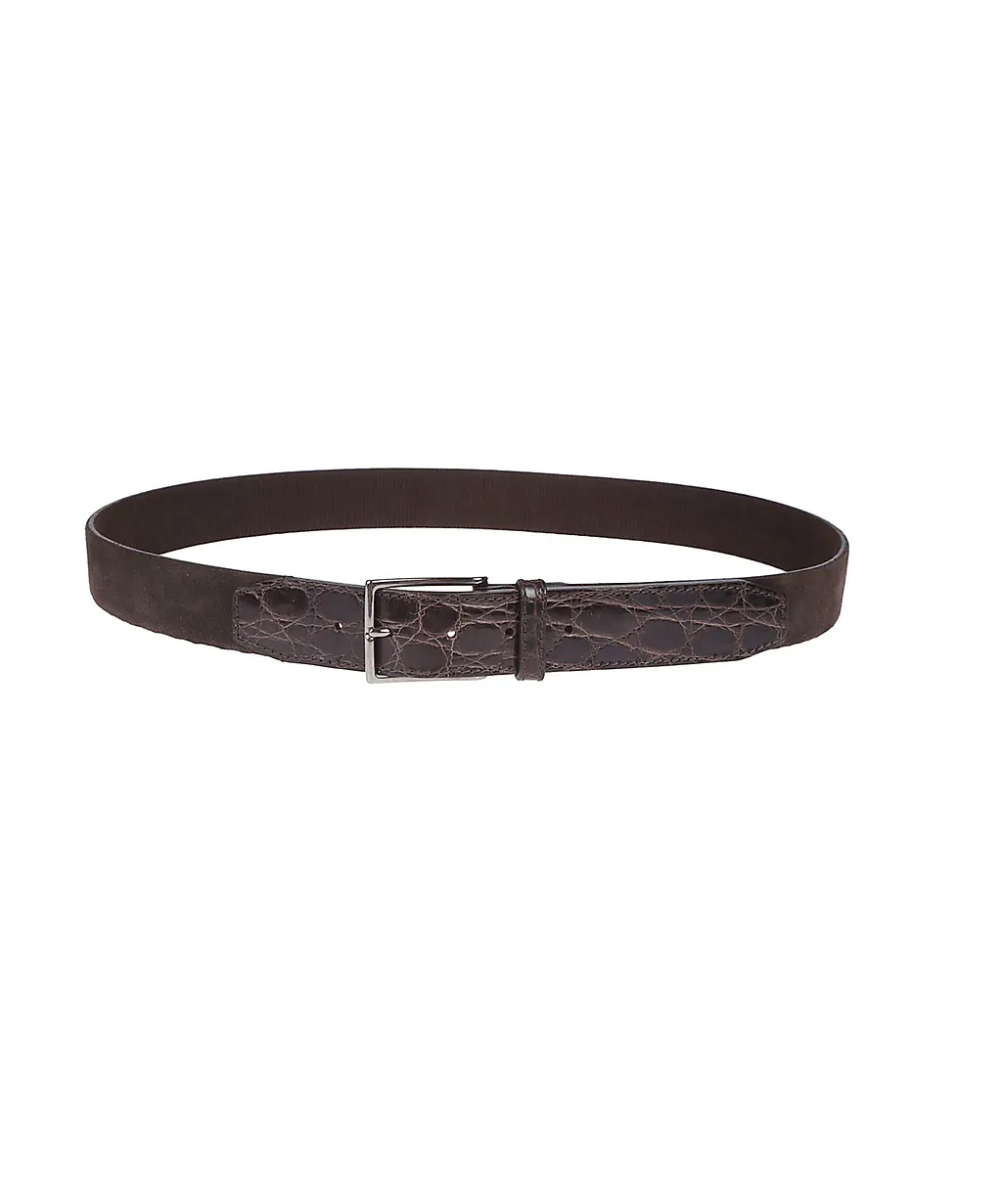 Orciani Embossed Buckle Belt