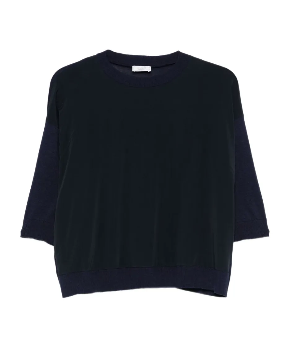 Panelled Knitted Top