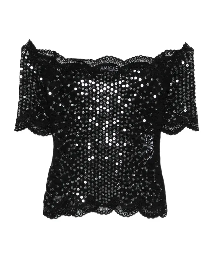 Sequin Lace Top
