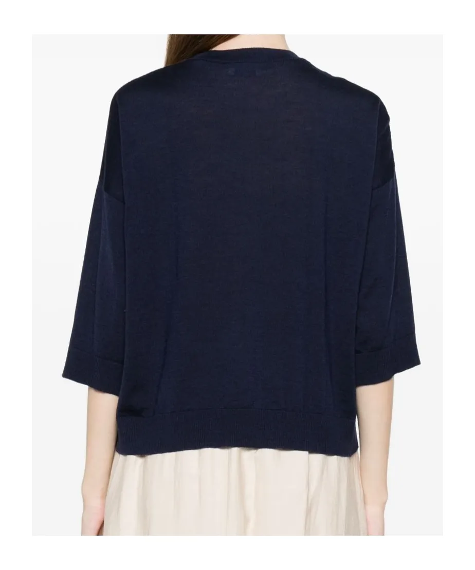 Panelled Knitted Top