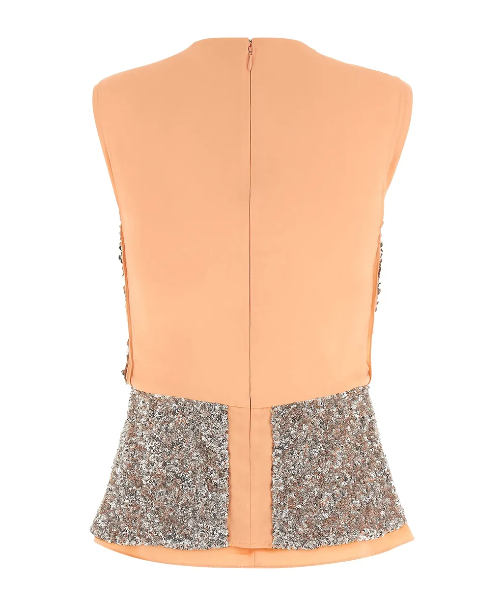Rabanne Sequin Embellished Sleeveless Top