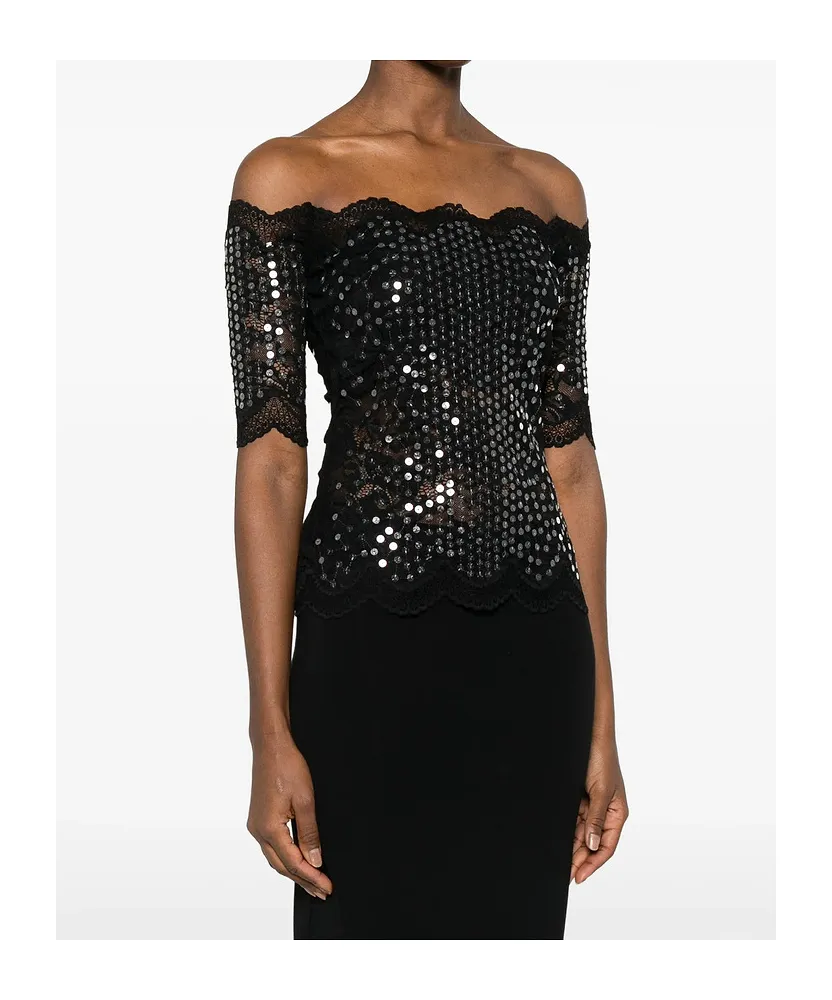 Sequin Lace Top