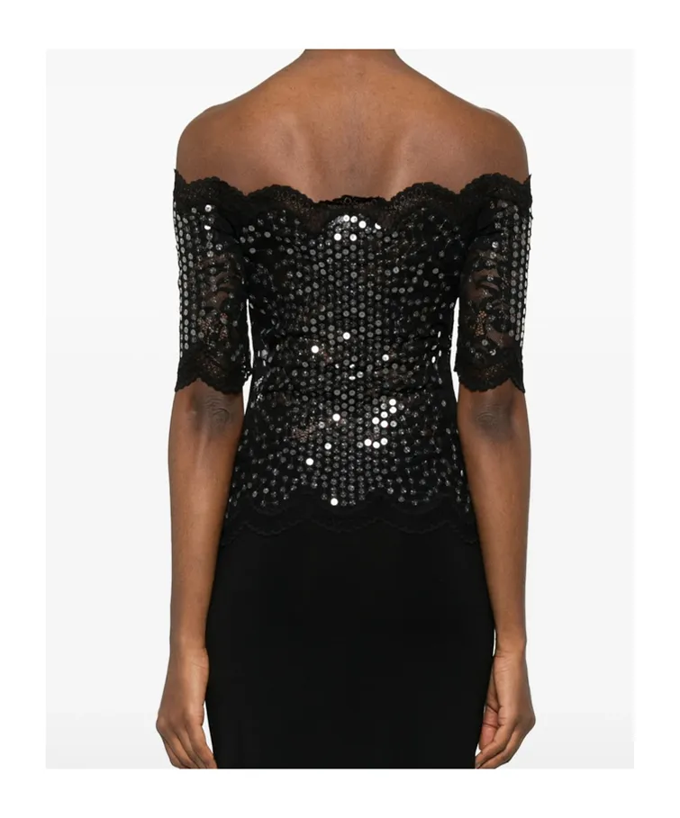 Sequin Lace Top
