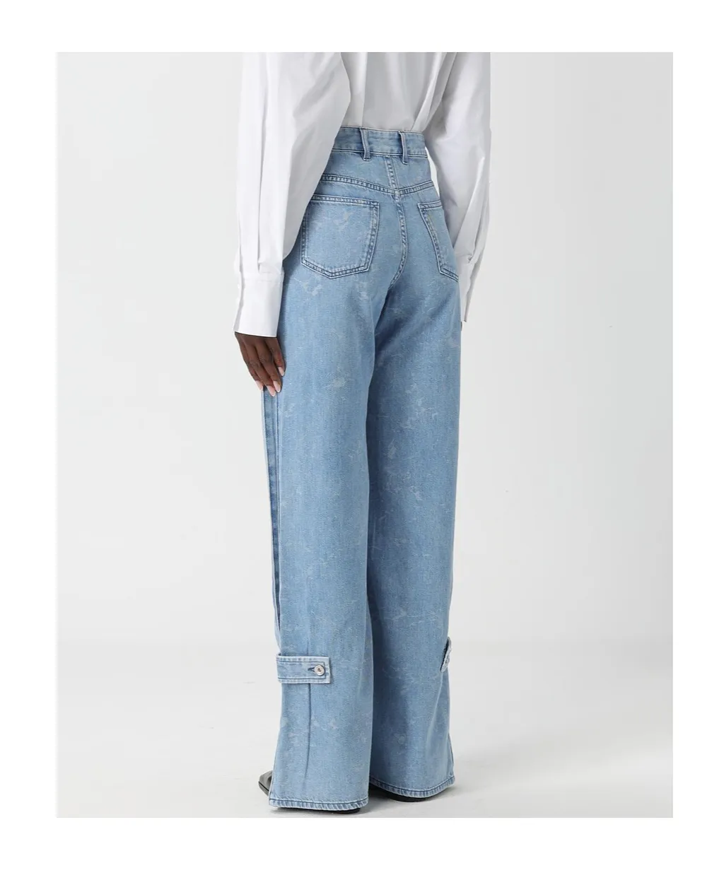 Rabanne Faded Effect Baggy Jeans