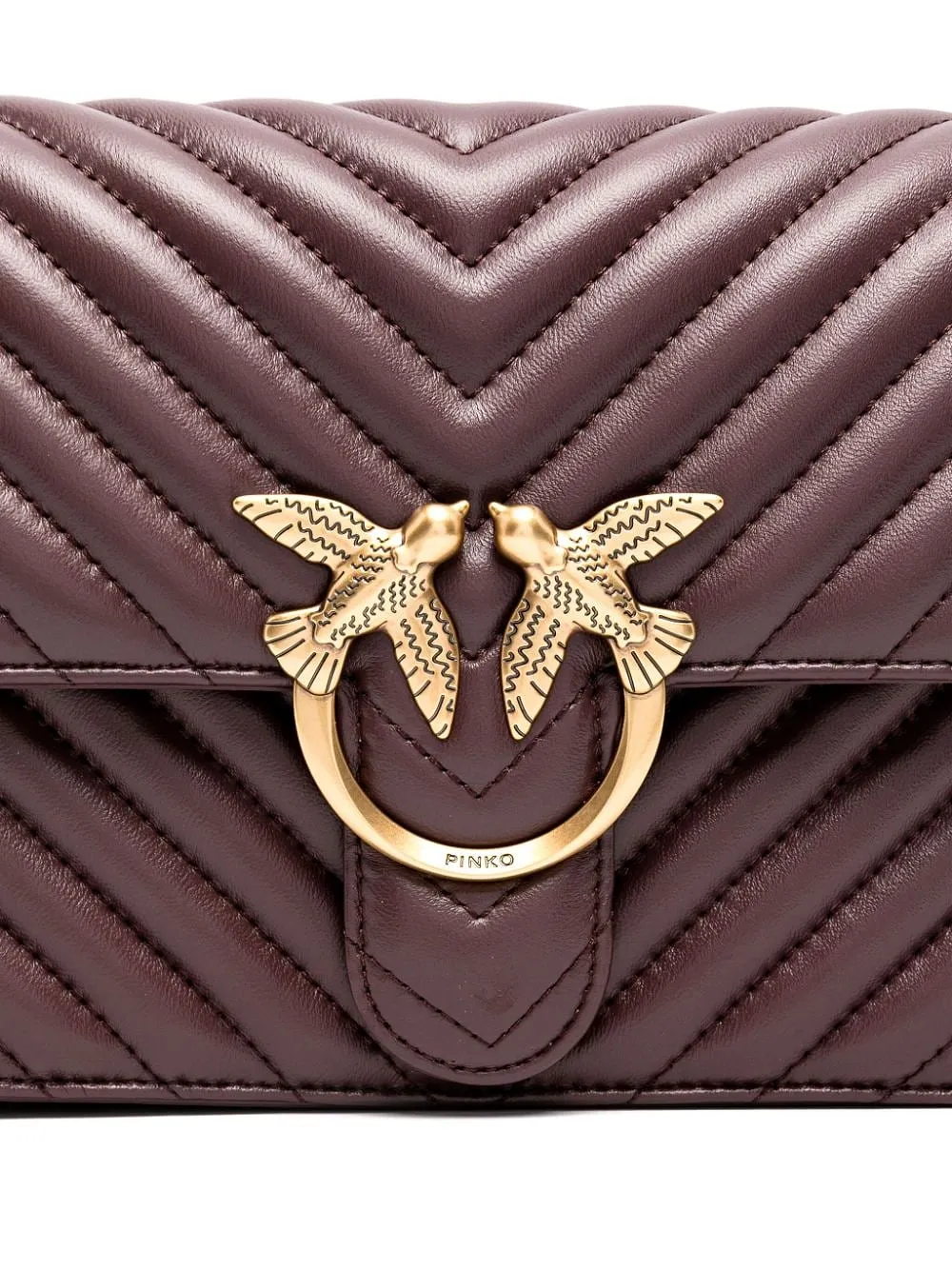 Pinko Classic Love One Chevron Crossbody Bag