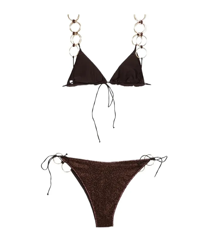 Lace-Up Bikini Set