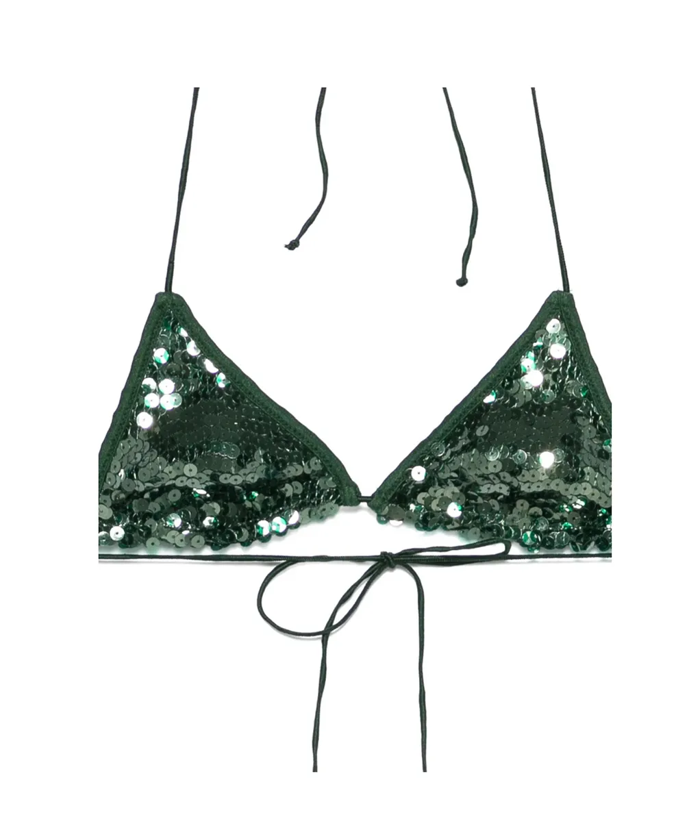 OsÉRee Marylin Sequin Triangle Bikini Set