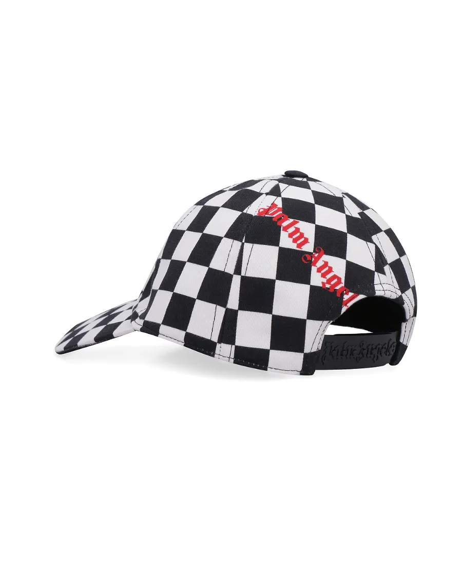 Damier Checked Logo-Print Cap