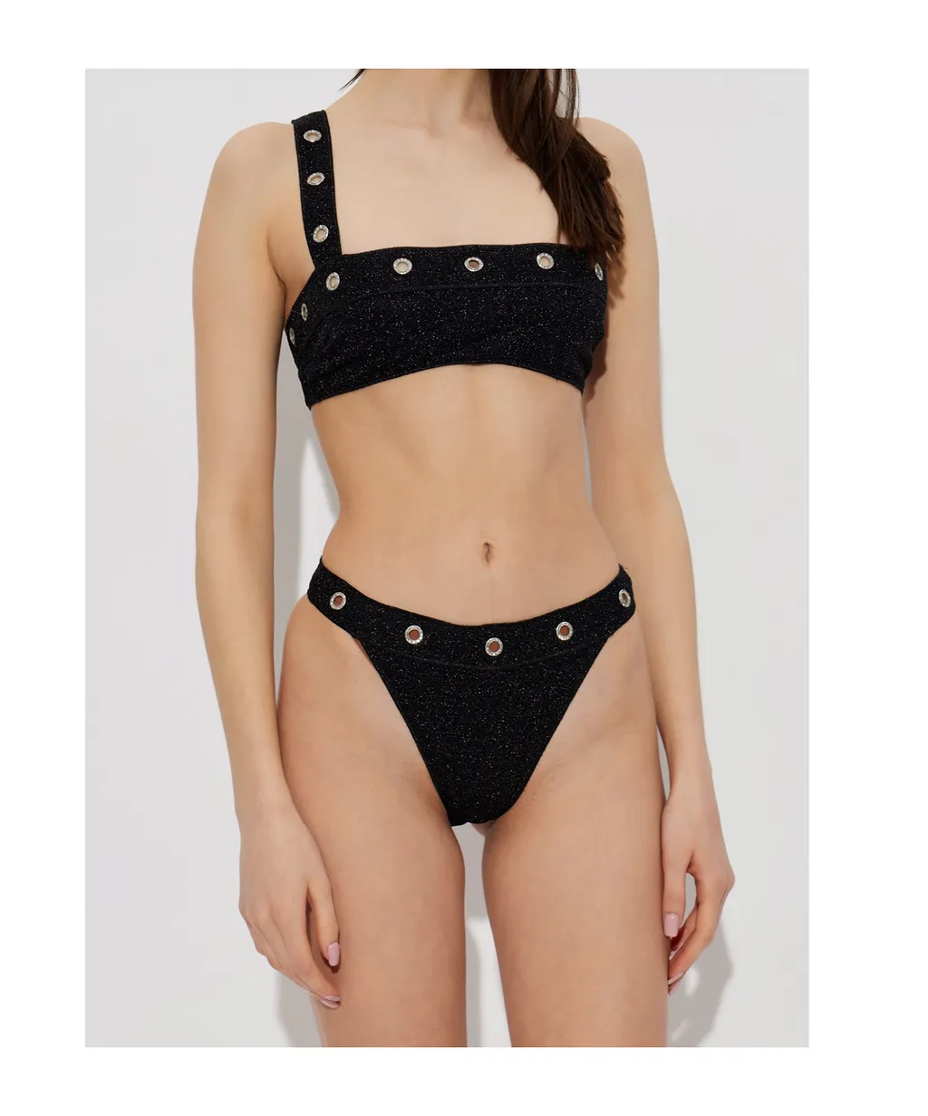 OsÉRee Grommet Bandeau Bikini Set