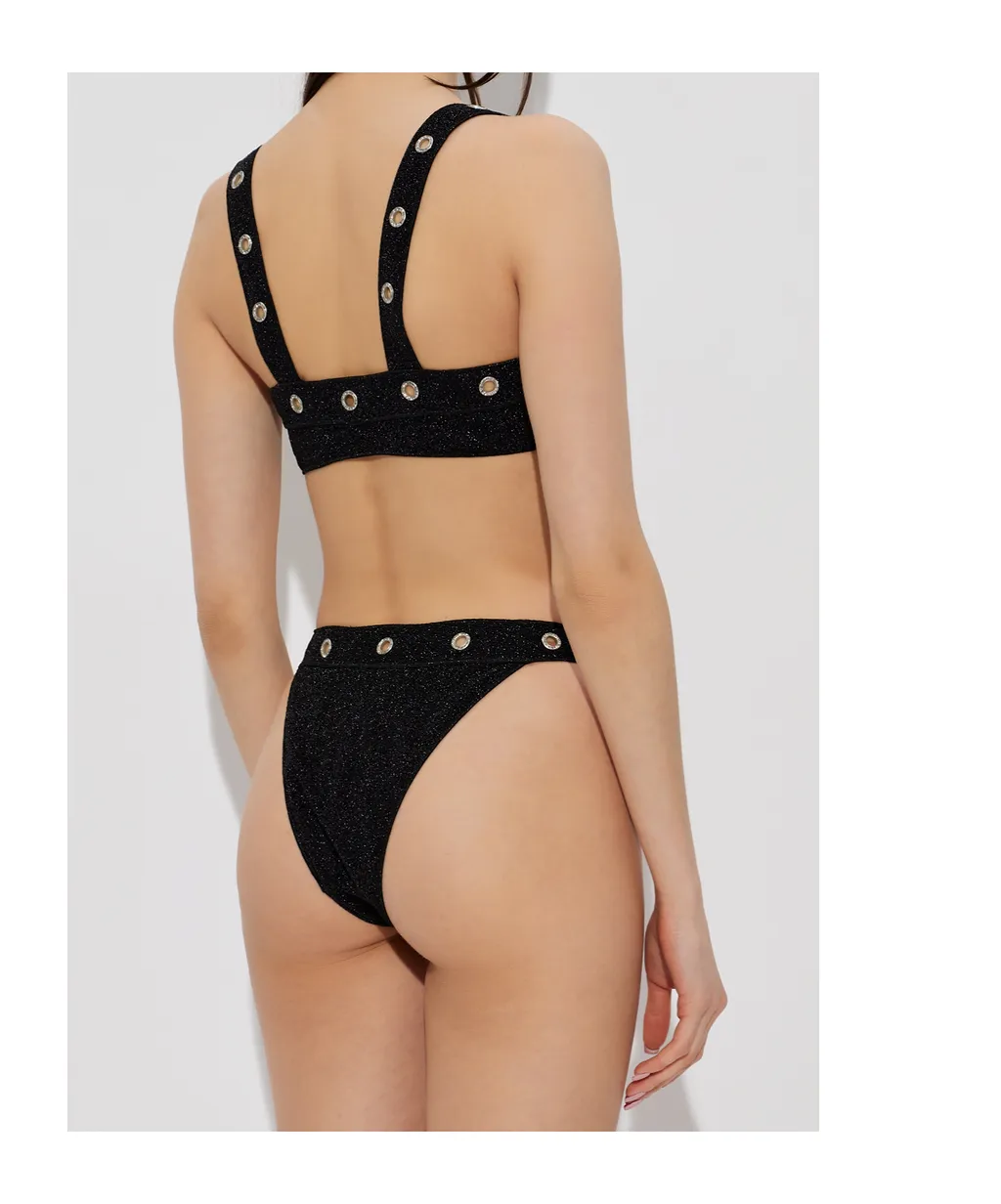 OsÉRee Grommet Bandeau Bikini Set