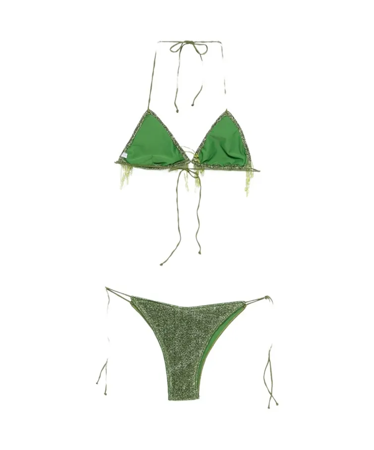 LumiÈRe 20S Pearls Beaded Bikini Set