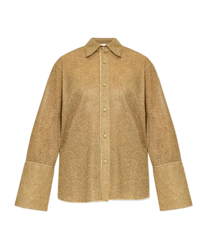OsÉRee Lumiere Flared-Sleeve Shirt