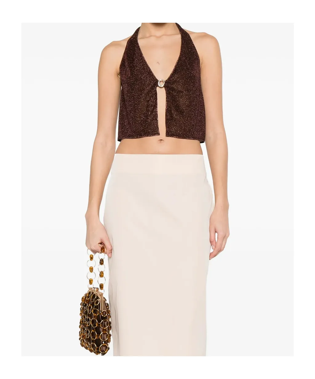 OsÉRee Lurex Thread Top