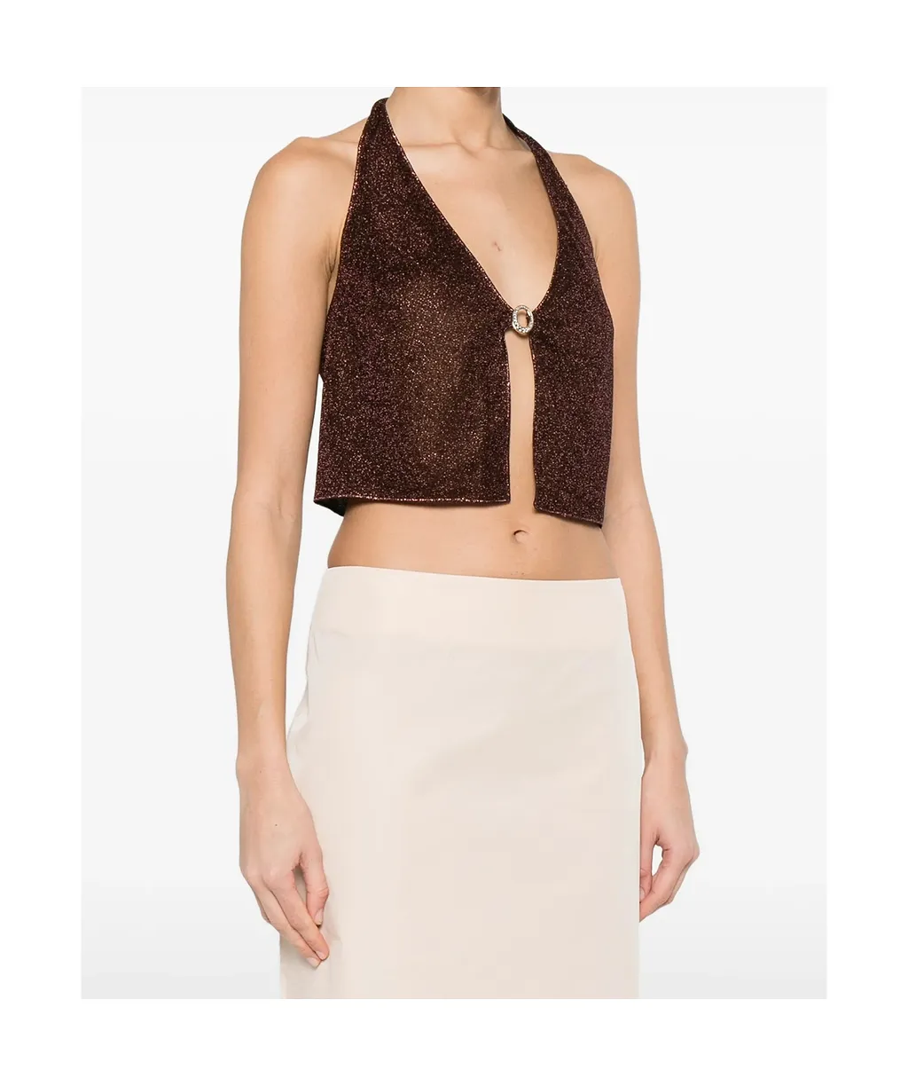 OsÉRee Lurex Thread Top