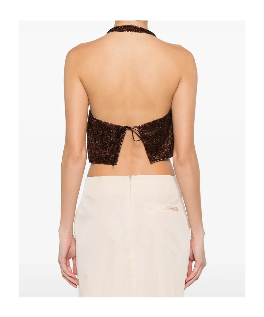 OsÉRee Lurex Thread Top