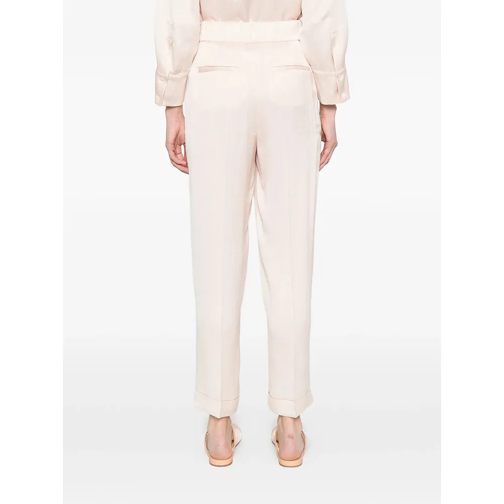 Pleated Flared Trousers