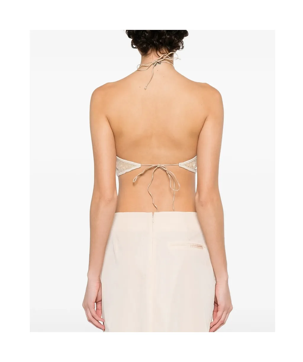 Sequin-Embellishment Top