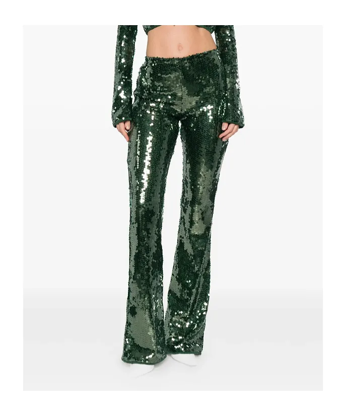 Sequined Details Casual Pants