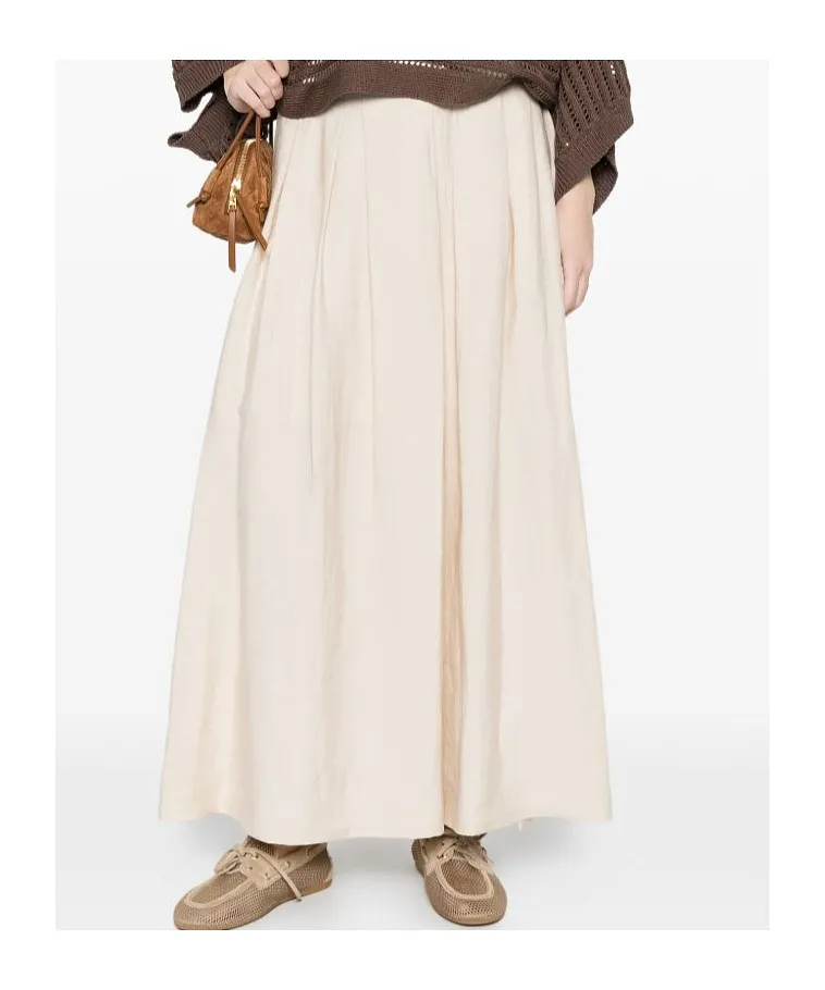 Pleated Maxi Skirt