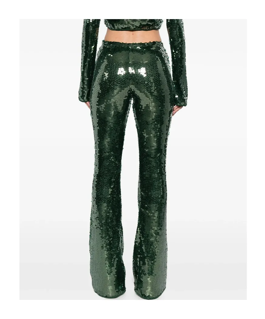 Sequined Details Casual Pants