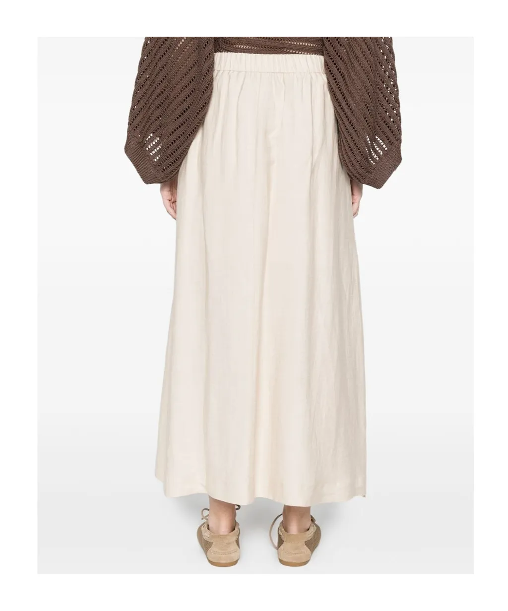 Pleated Maxi Skirt