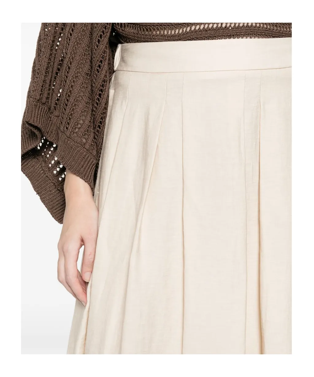 Pleated Maxi Skirt