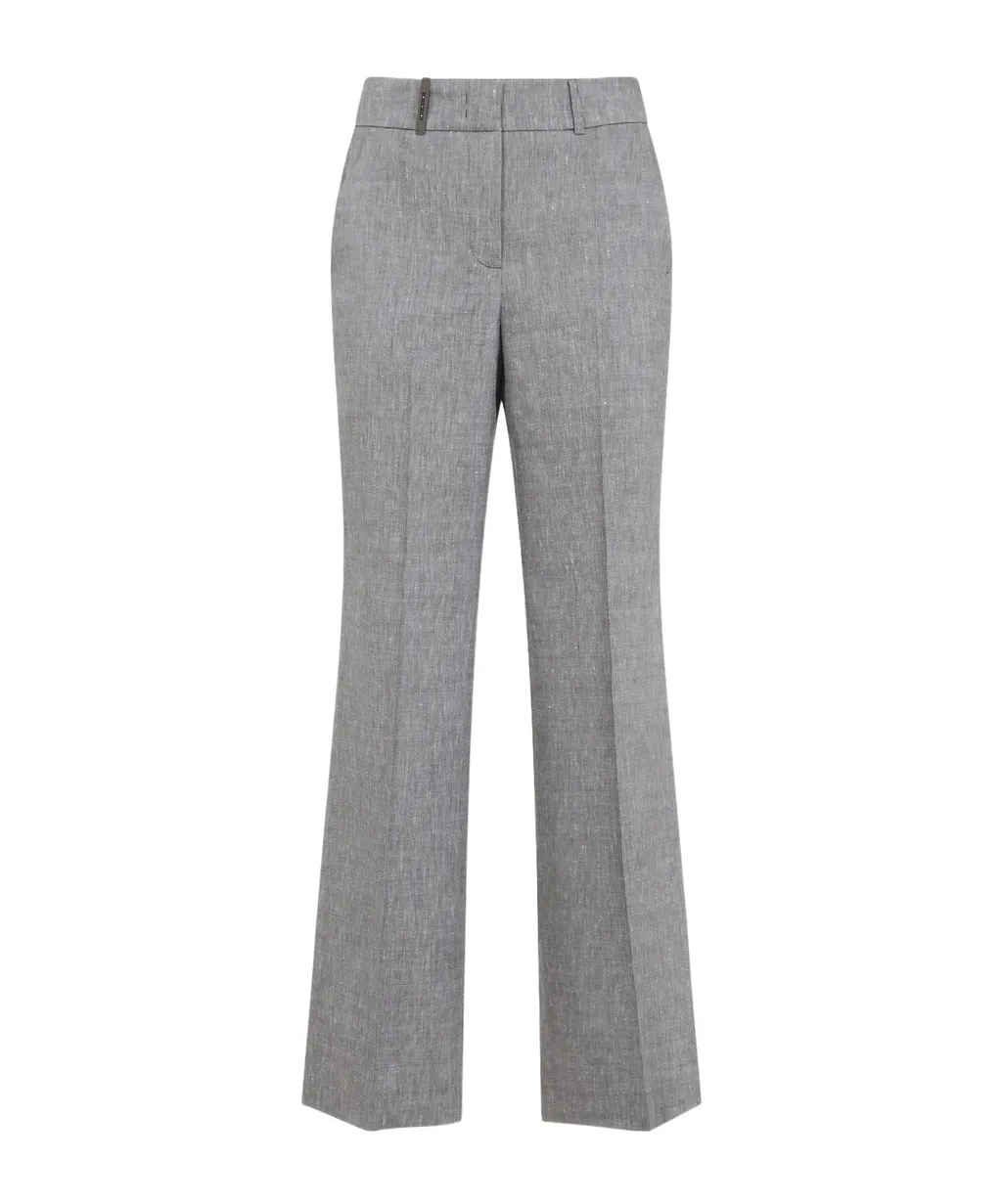 Peserico Straight-Leg Stretch Pants