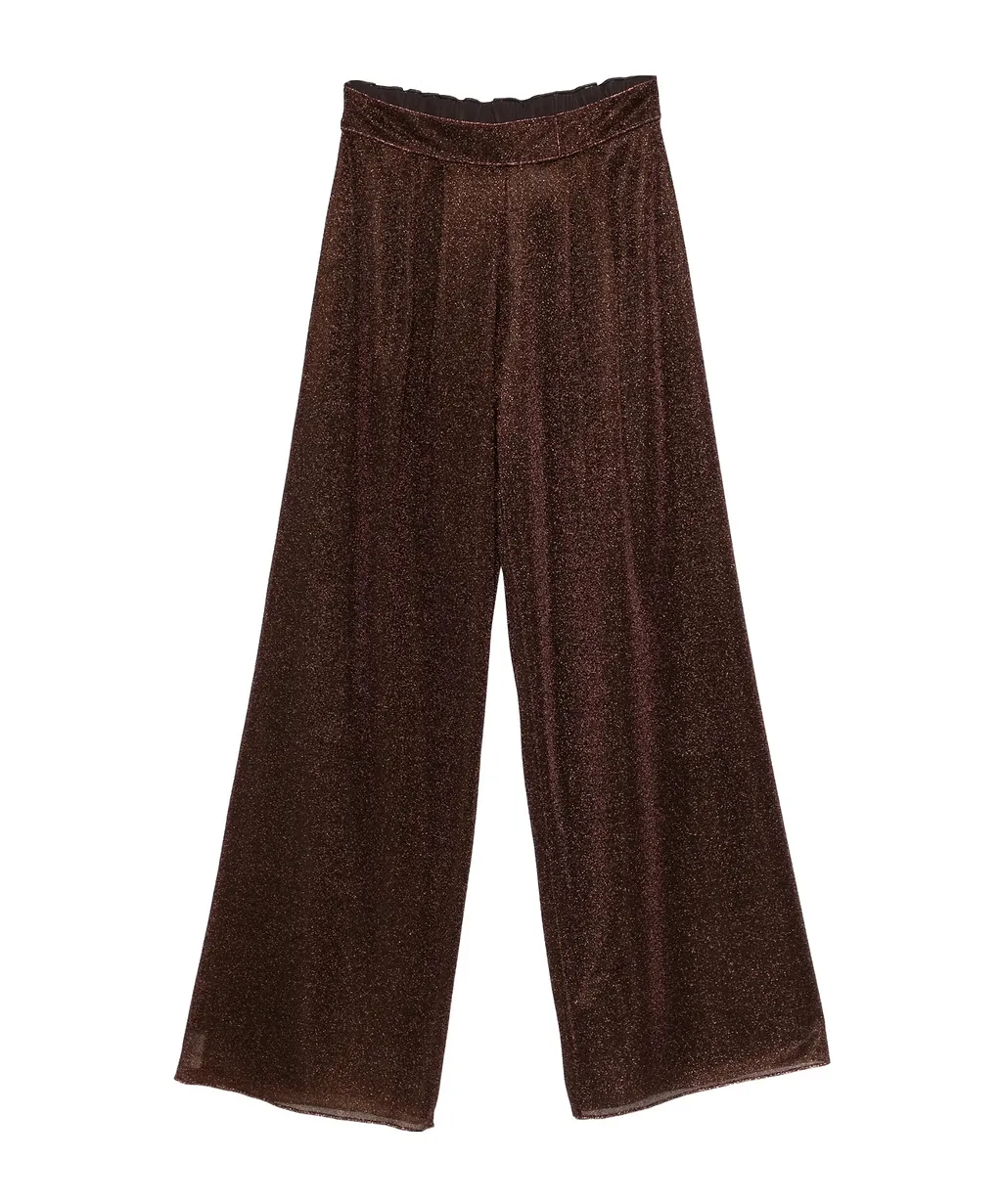 OsÉRee Lurex Wide-Leg Pants