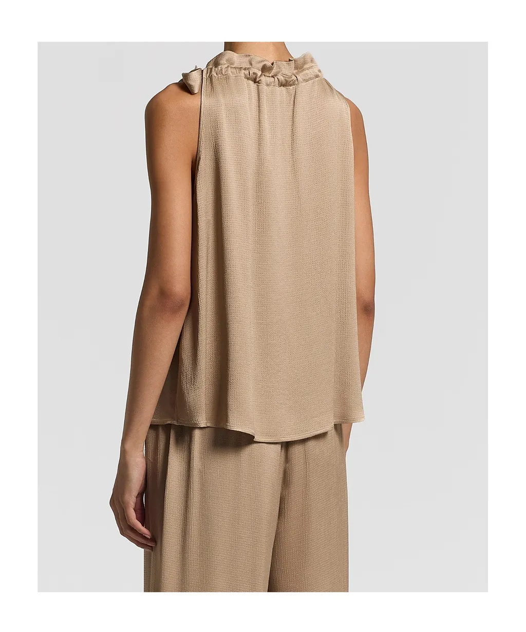 Peserico Shirred Halter Neck Top