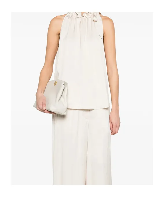 Ruffled Tie Blouse