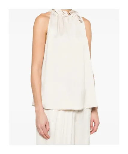 Ruffled Tie Blouse