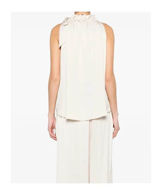 Ruffled Tie Blouse