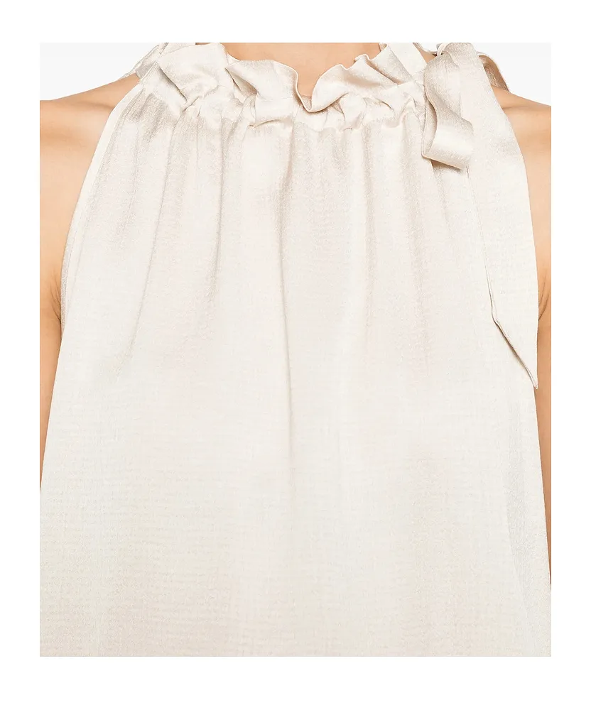 Ruffled Tie Blouse