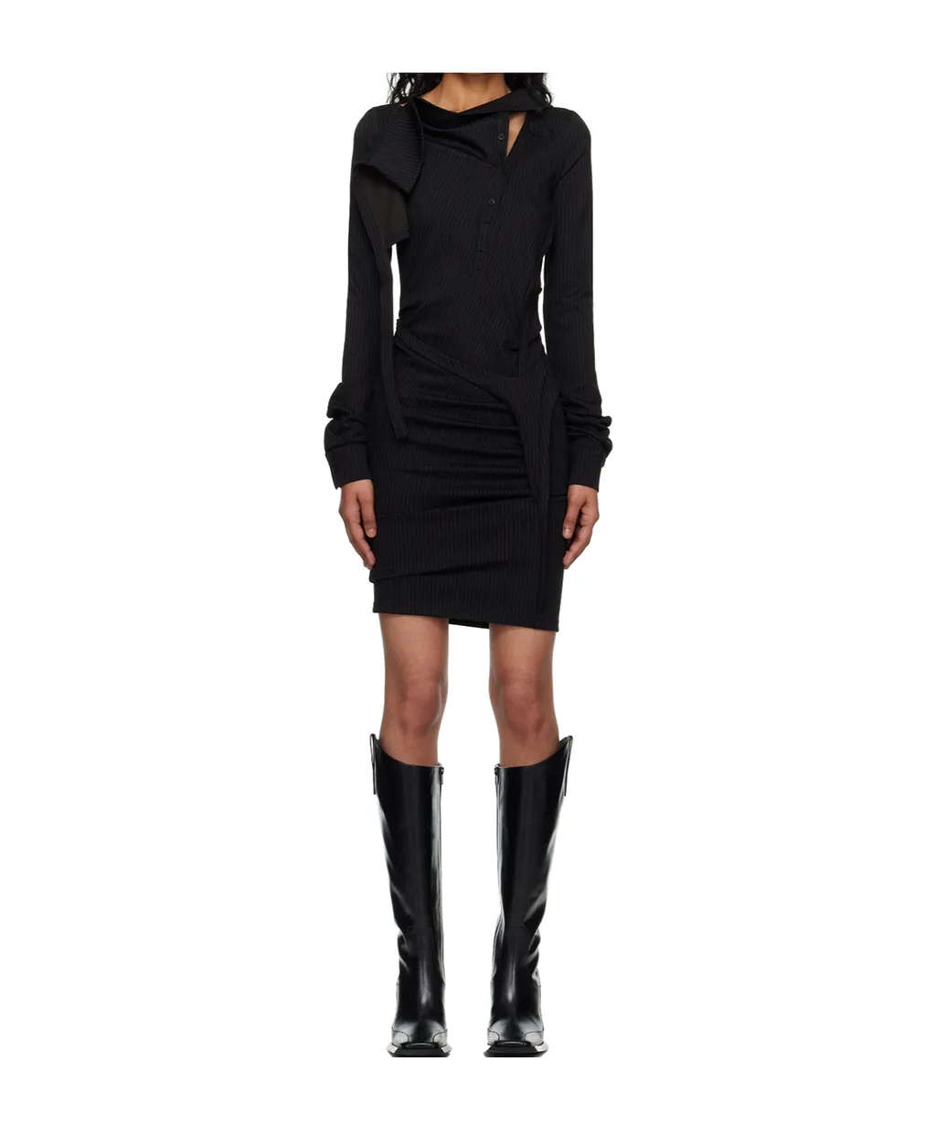 Ada Pinstripe Mini Dress
