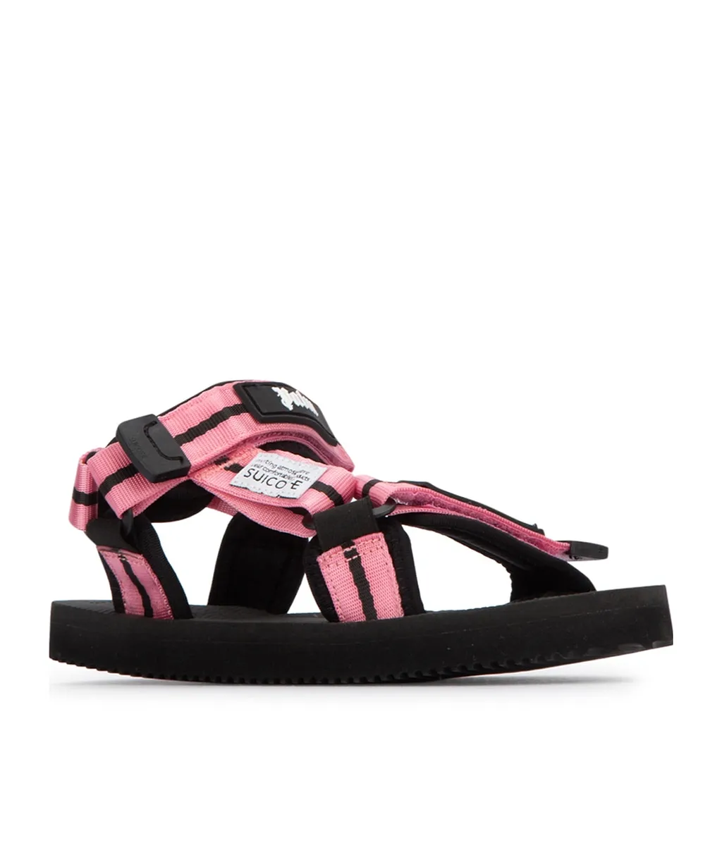 Palm Angels Kids Logo Patch Open Toe Sandals
