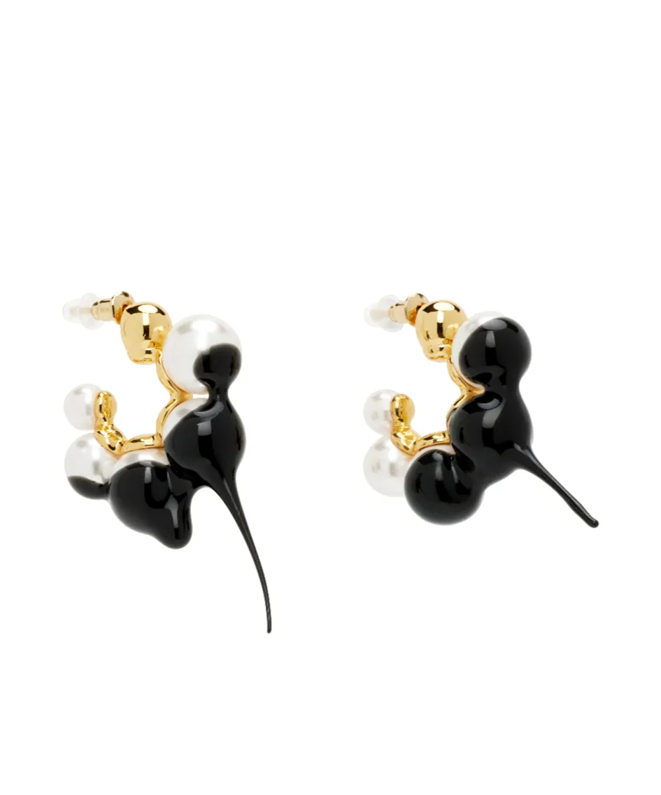 Dipped Pearl Mini Earrings
