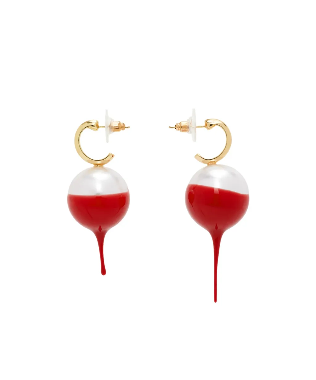 Dipped Pearl Earrings