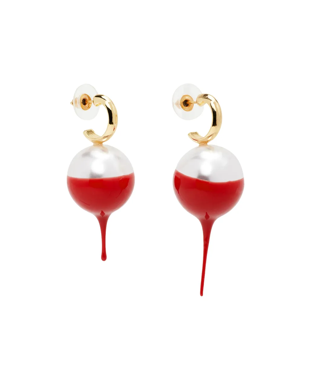Dipped Pearl Earrings