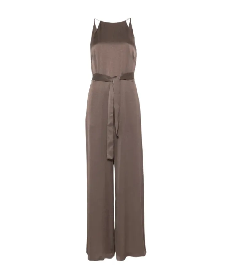 Peserico Belted Wide-Leg Jumpsuit