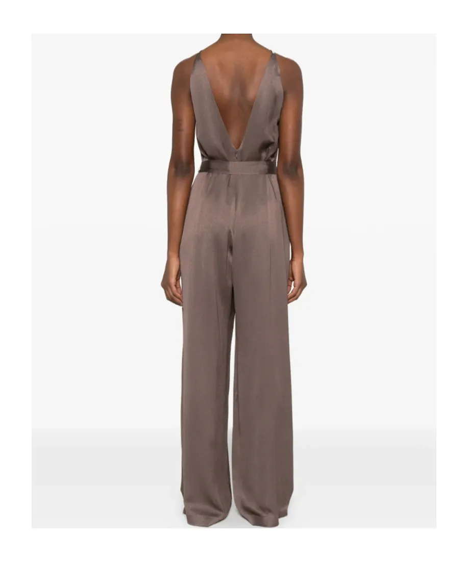 Peserico Belted Wide-Leg Jumpsuit