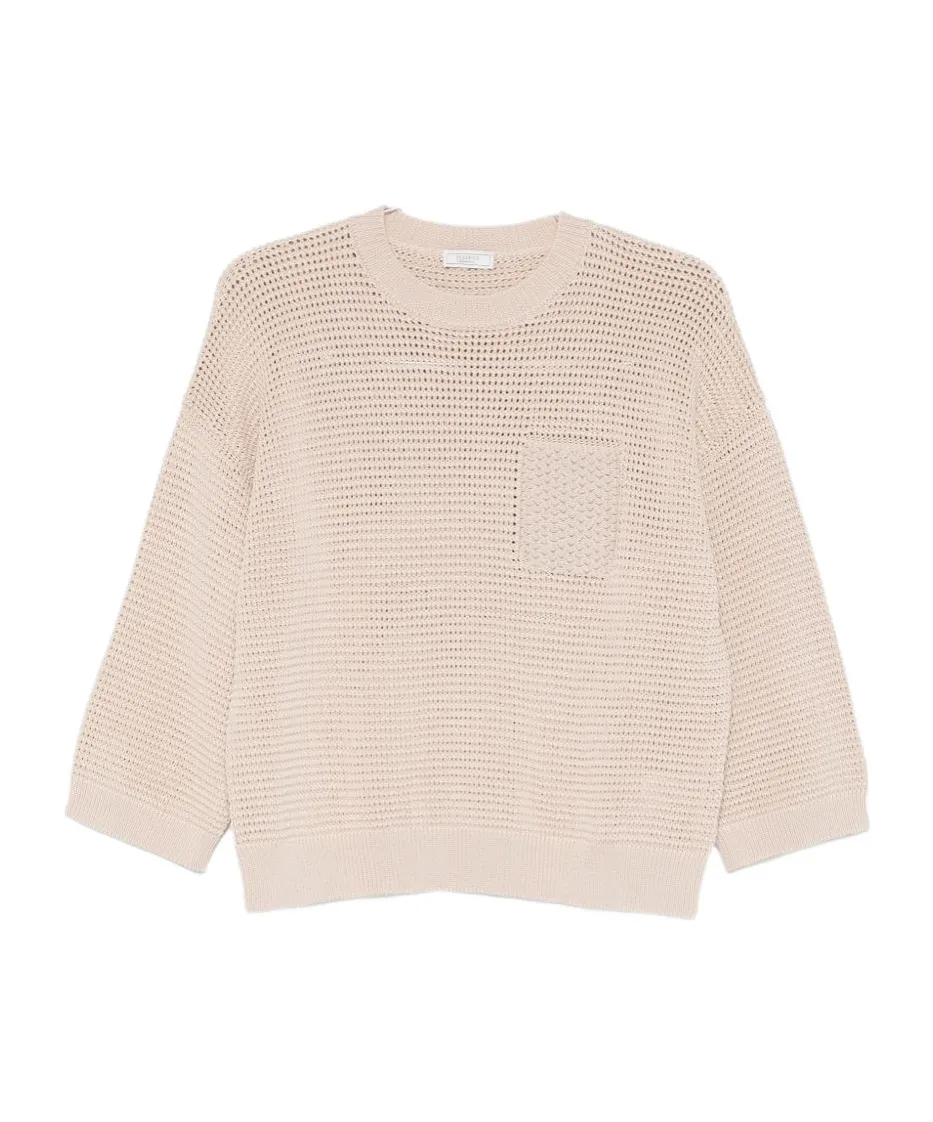 Square-Detail Sweater